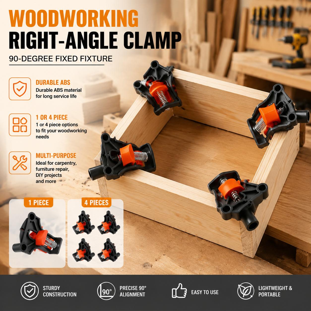Furniture Joinery Hardware - Kit de Grampos de Canto em