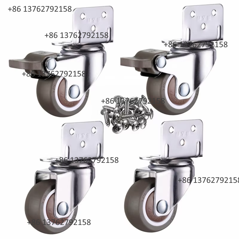 Furniture And Hardware - 4 Peças de Rodízios Giratórios Silenciosos