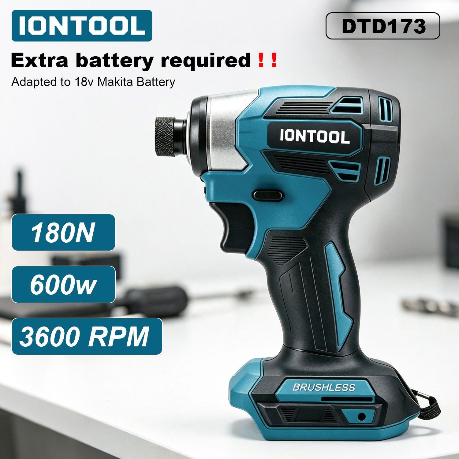 Furniture Joinery Hardware - Parafusadeira de Impacto Sem Fio IONTOOL