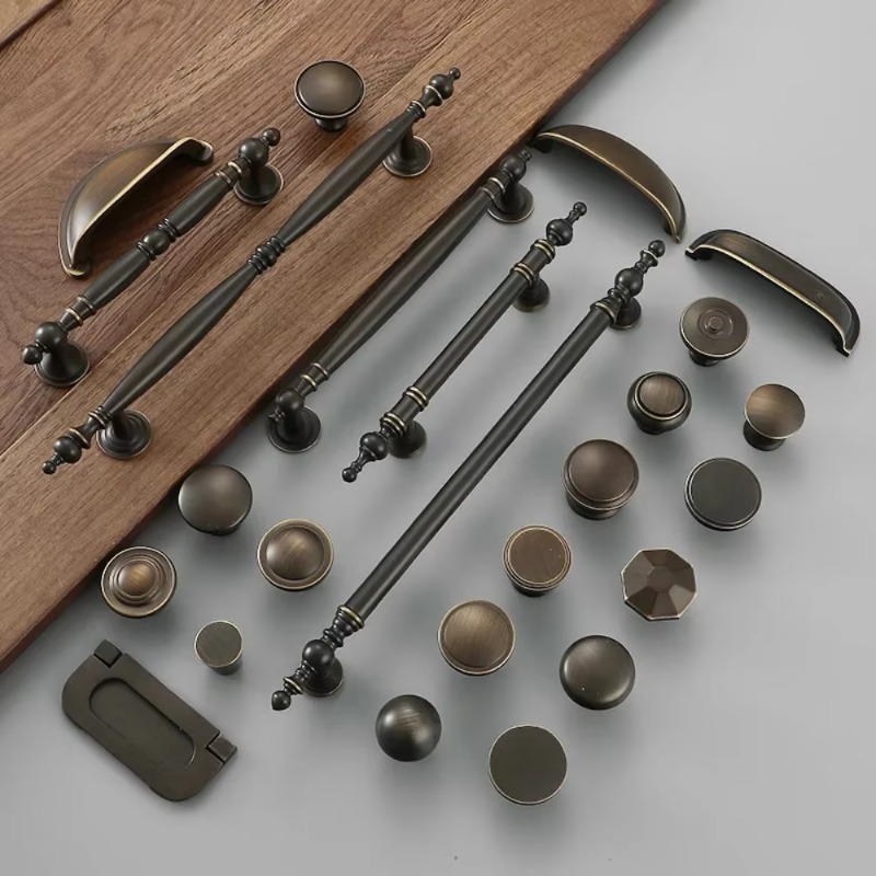 Furniture And Hardware - Puxadores de móveis de latão vintage