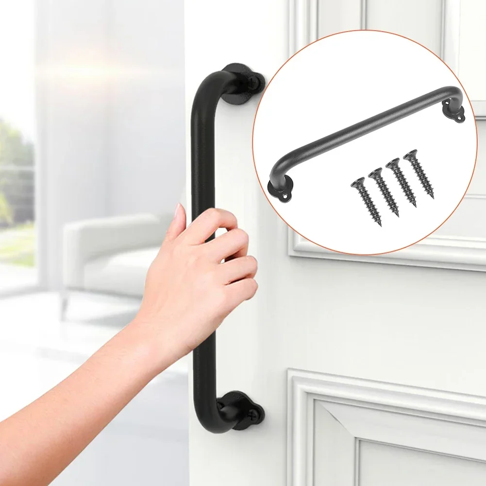 Furniture Hardware Black - Maçaneta deslizante da porta do celeiro