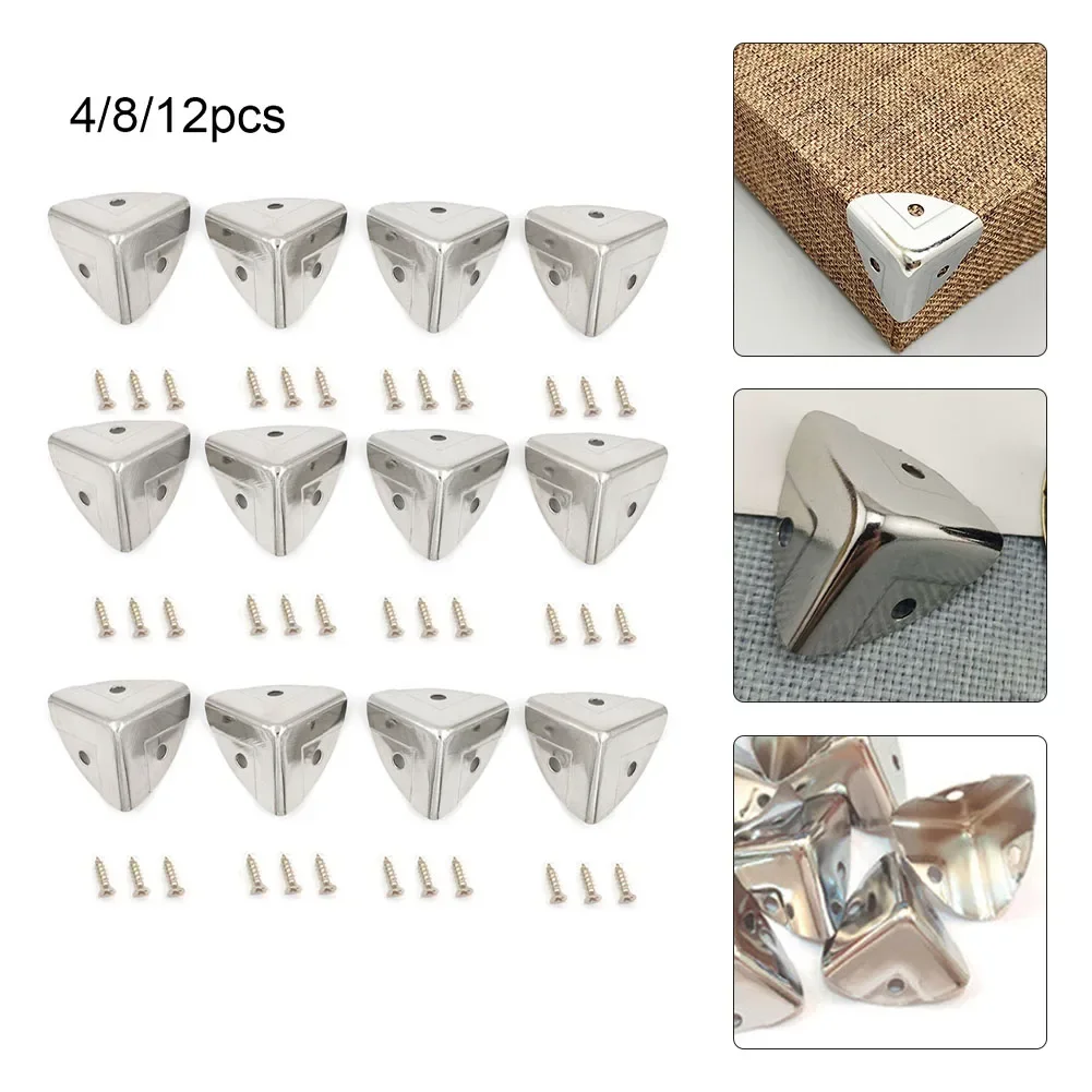 Furniture Hardware Decorative - 4/8/12pc caixa de metal protetor de