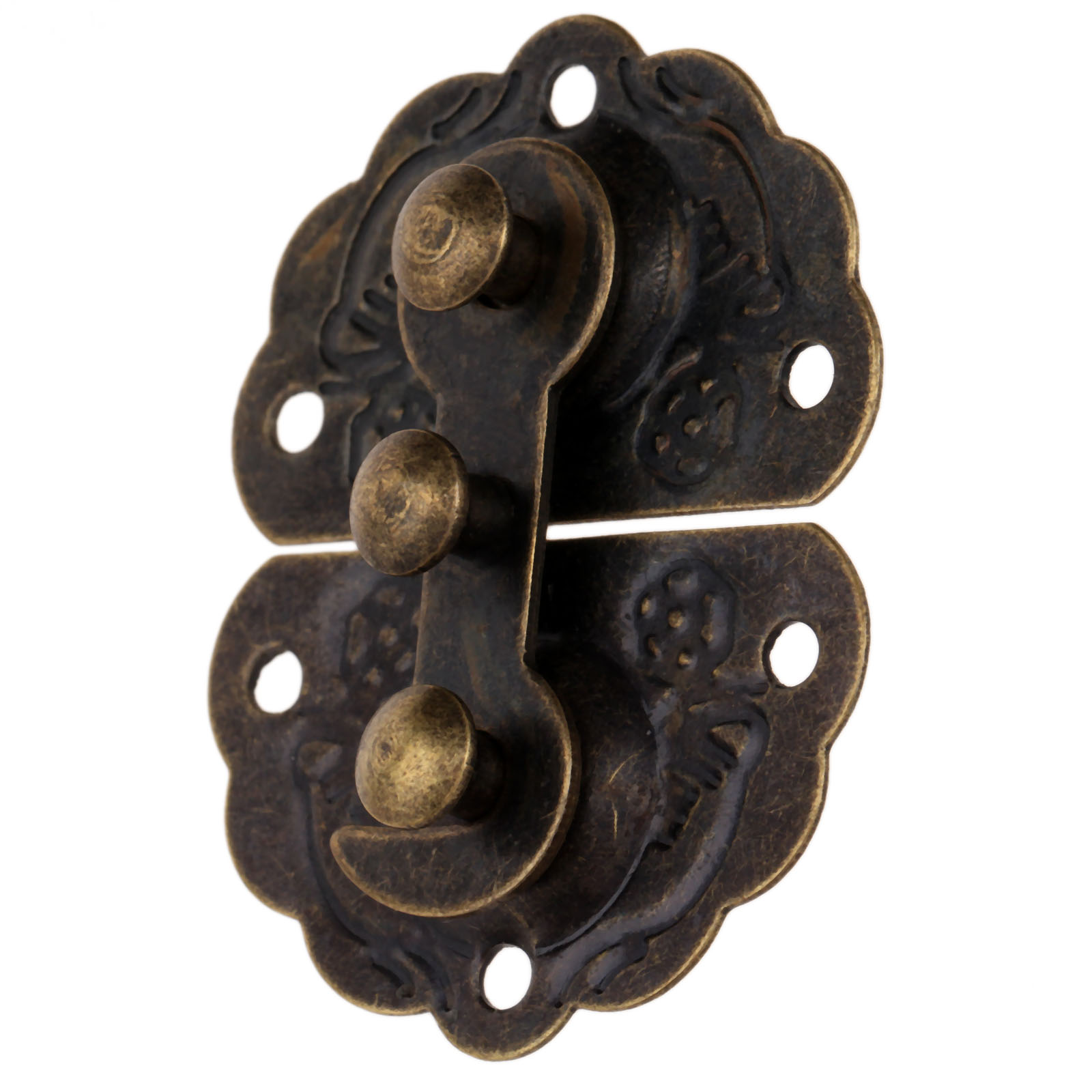 1pc antigo bronze caixa trava  - Furniture Hardware Decorative avaliação e preço