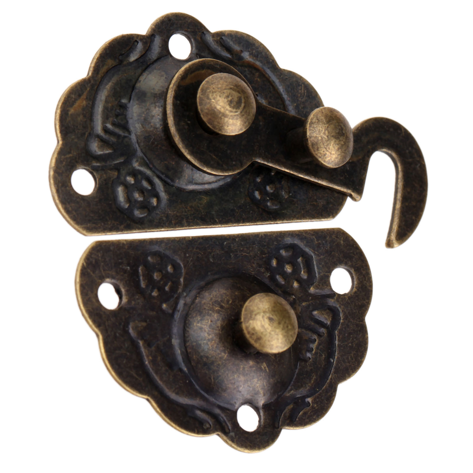1pc antigo bronze caixa trava  - Furniture Hardware Decorative avaliação e preço