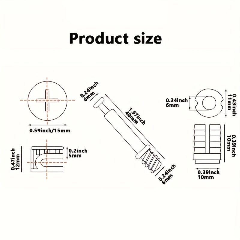 Conectores de móveis premium d - Furniture Joinery Hardware avaliação e preço