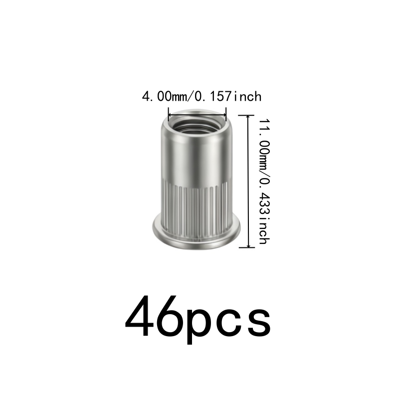 46 peças de porcas roscadas M4 - Furniture Hardware Threaded Inserts avaliação e preço