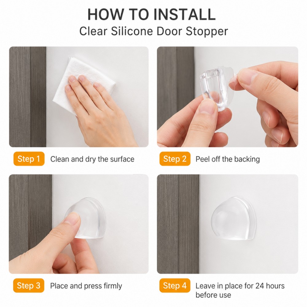Protetor de Porta Transparente - Furniture Joint Hardware avaliação e preço