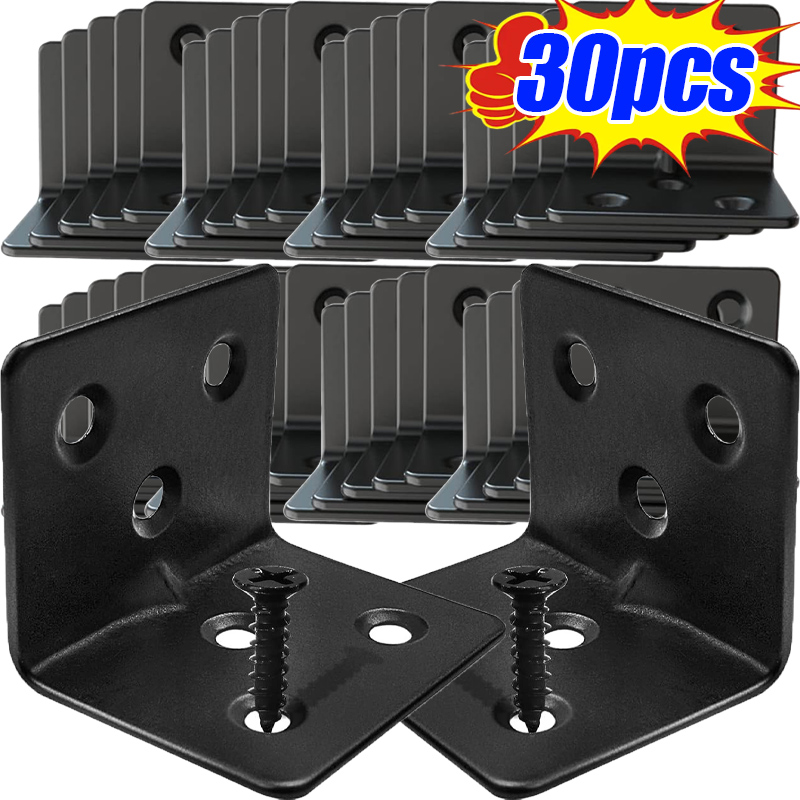 10/30 peças preto em forma de  - Furniture Hardware Black avaliação e preço