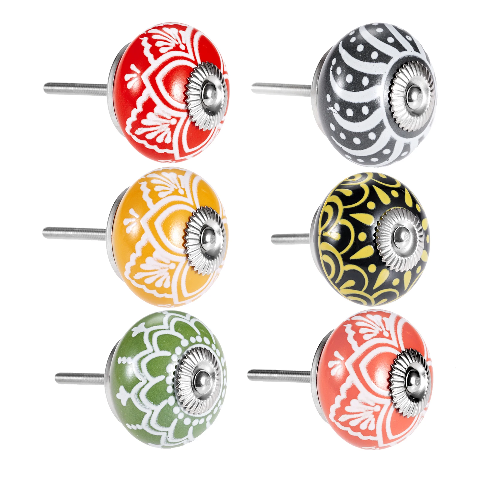 Puxador de cerâmica estampas f - Cabinet Knob Round avaliação e preço