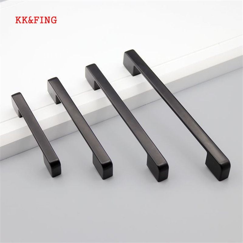 Kk & ços-puxadores em alumínio - Furniture Hardware Black avaliação e preço