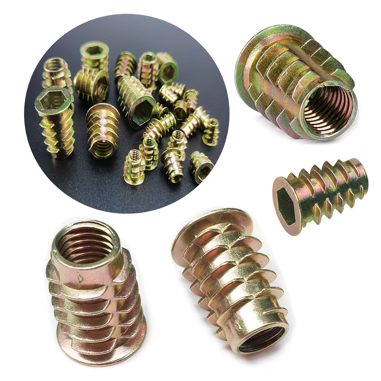 Kit de 70 Peças de Porcas de I - Furniture Hardware Threaded Inserts avaliação e preço