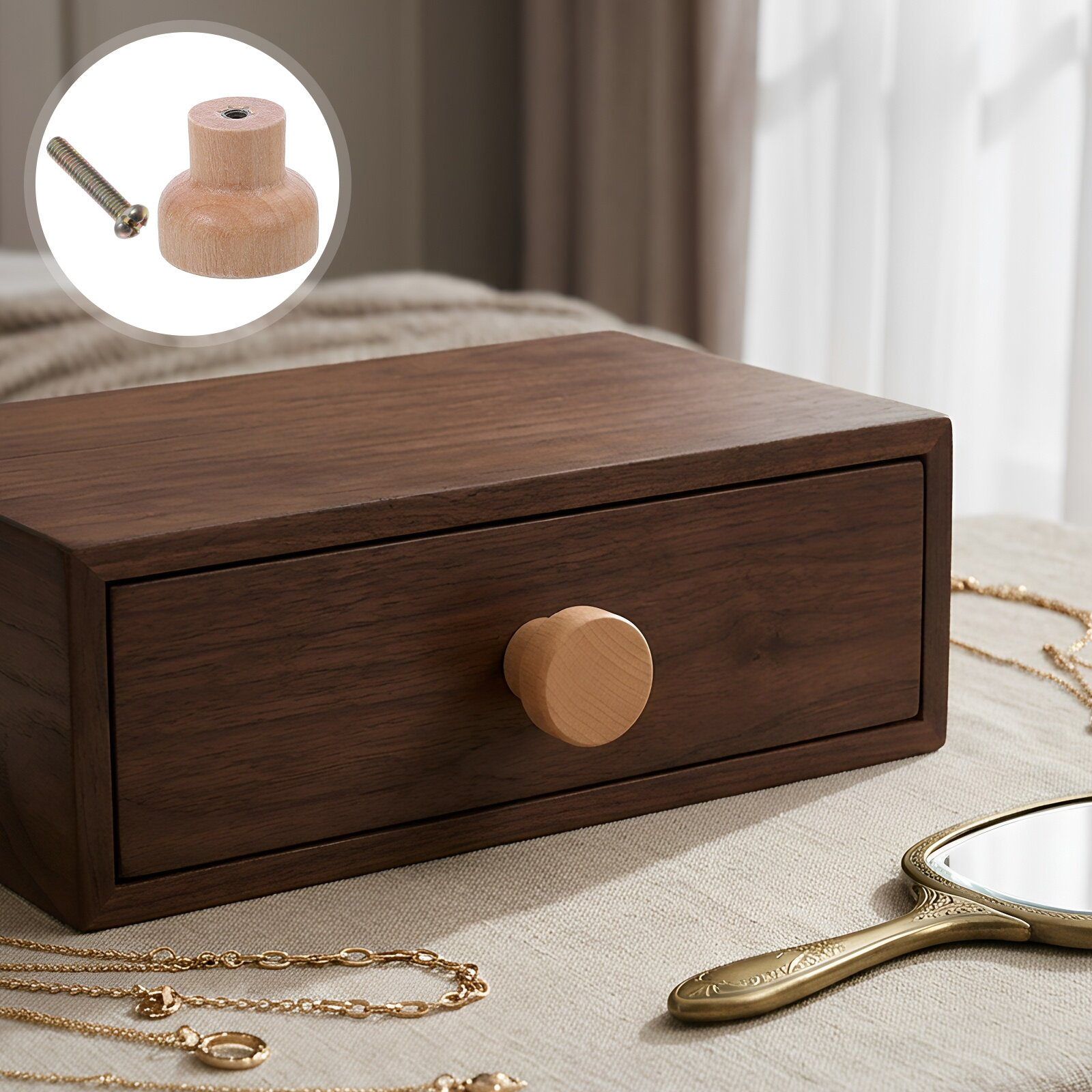 30 Peças de Puxadores de Gavet - Cabinet Knob Round avaliação e preço