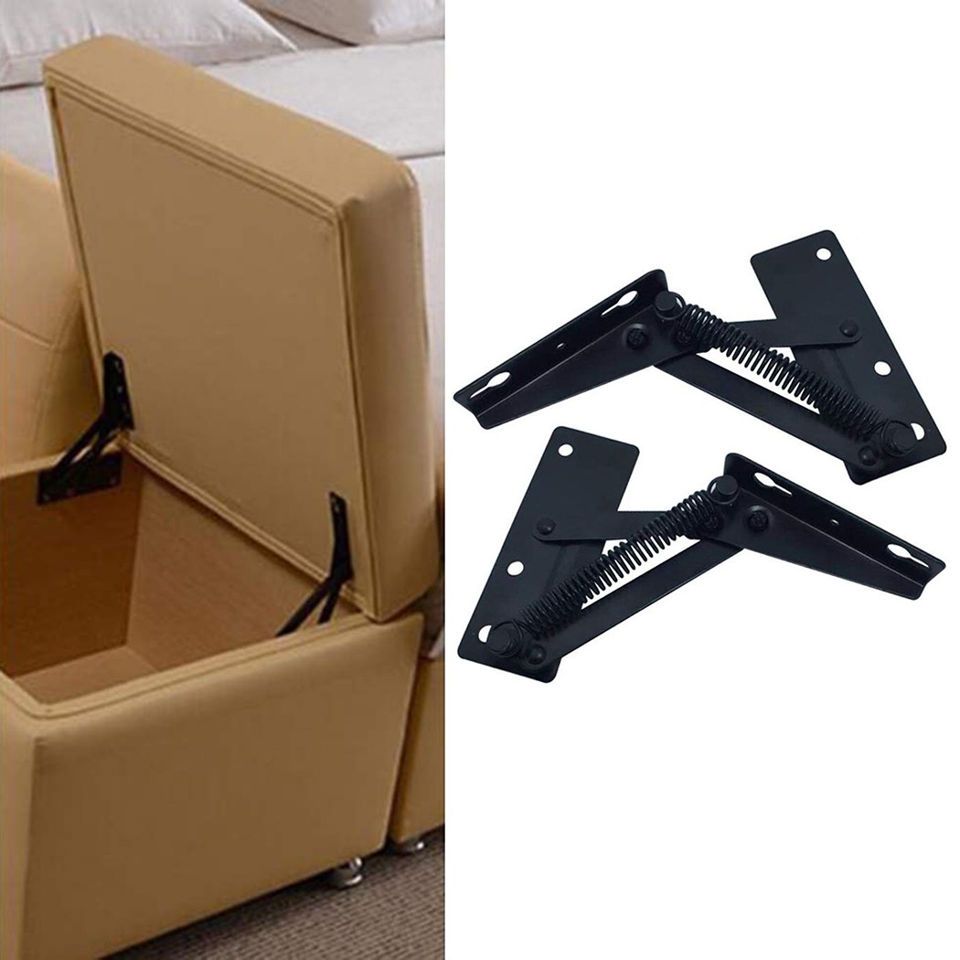 2 Peças Dobradiça de Aço para  - Furniture Hardware Black avaliação e preço