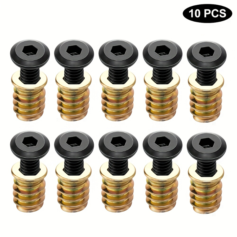 10 pçs porca rosqueada inserçõ - Furniture Hardware Threaded Inserts avaliação e preço