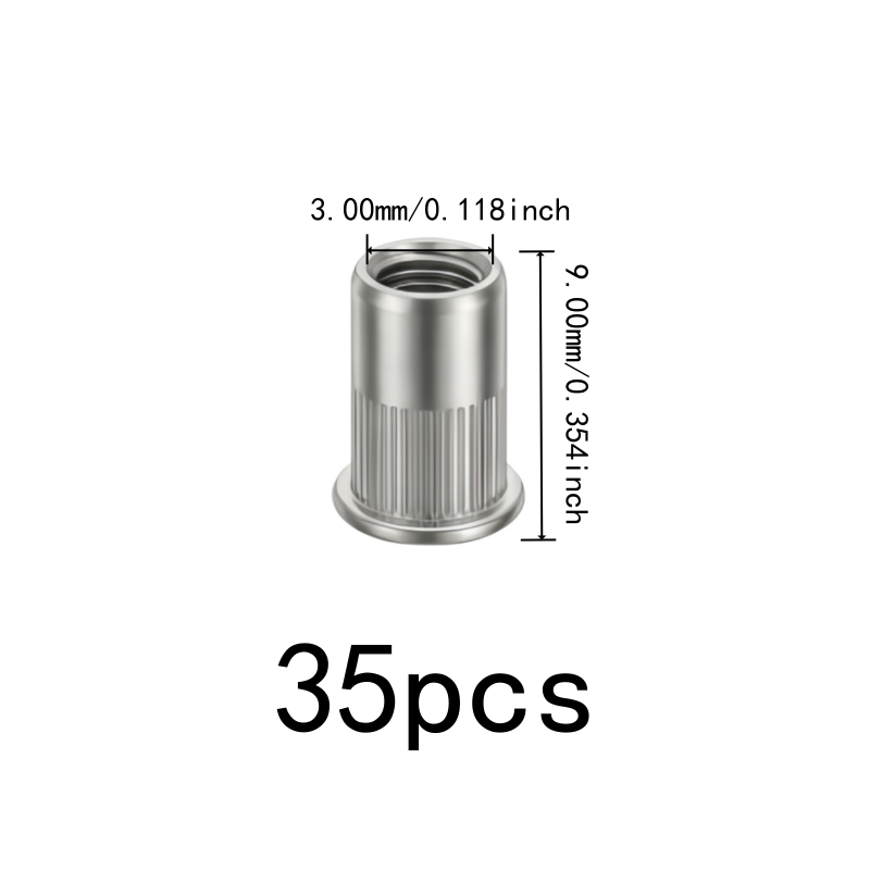 35 peças de porcas roscadas M3 - Furniture Hardware Threaded Inserts avaliação e preço