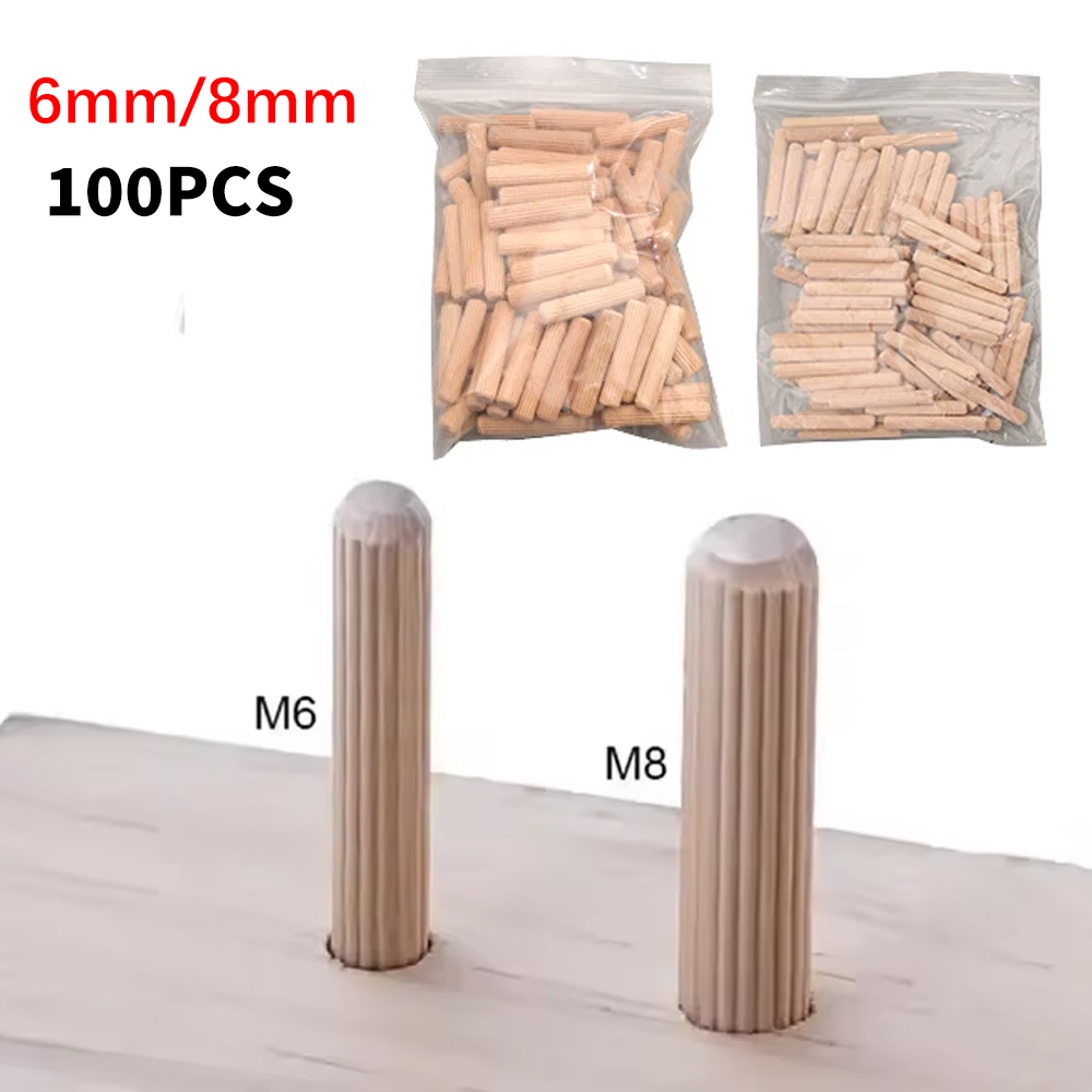 Pinos de Madeira Canelados 6/8 - Furniture Joinery Hardware avaliação e preço
