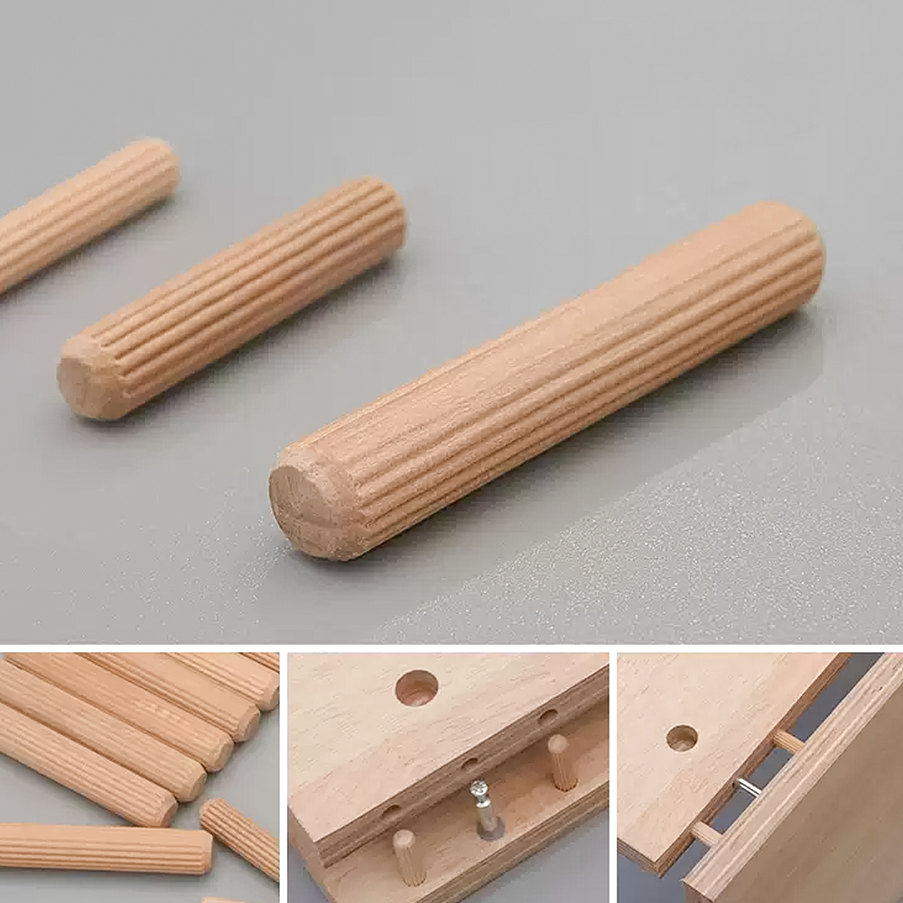 Pinos de Madeira Canelados 6/8 - Furniture Joinery Hardware avaliação e preço
