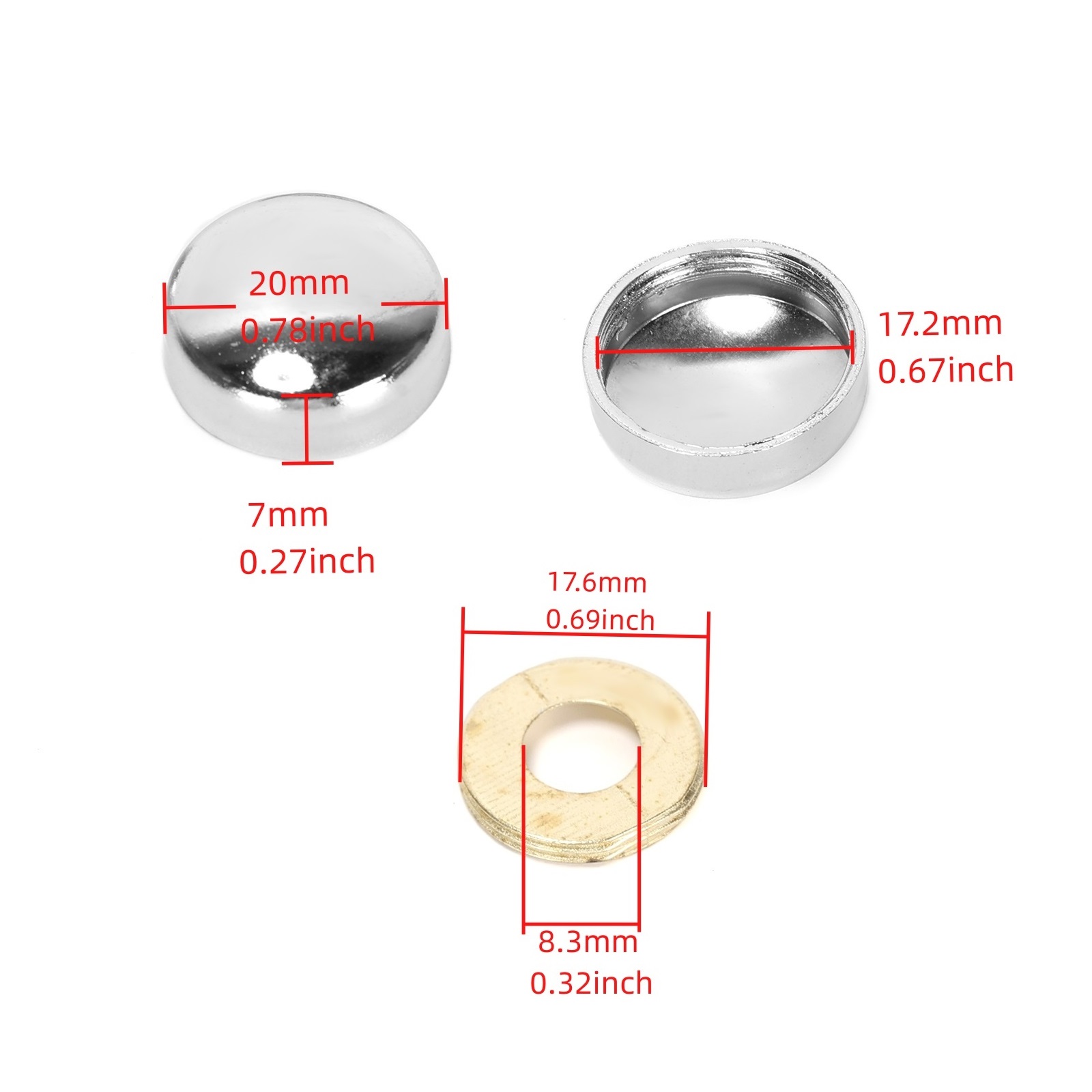 Zinc Alloy Mirror Screw Decora - Furniture Joinery Hardware avaliação e preço